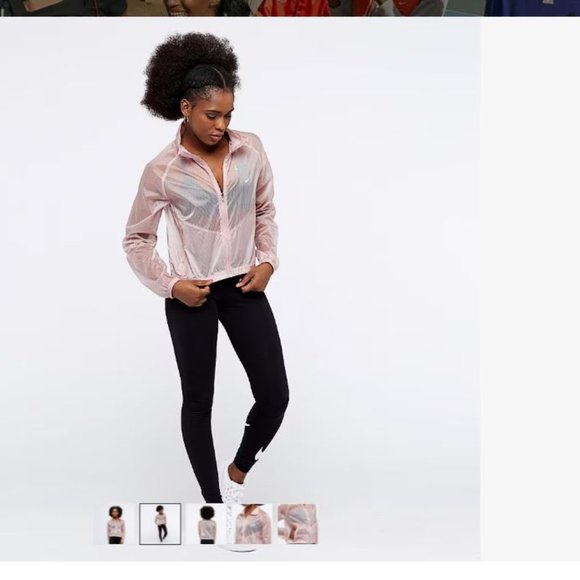 Nike Dri Fit run division reflective size light peach/ baby pink packable - Picture 2 of 7